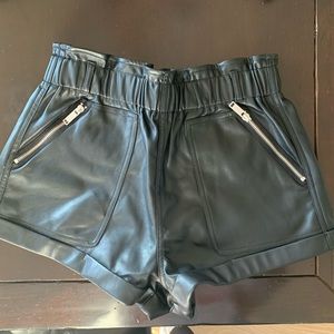 BlankNYC Faux leather shorts